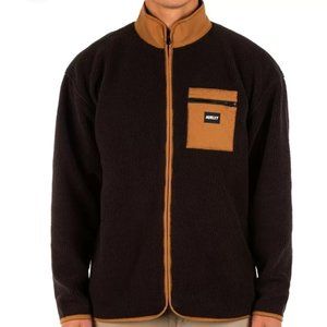 NWT.20.Hurley Men's Byron Burrito Full Zip Sweatshirt   @29 Black
